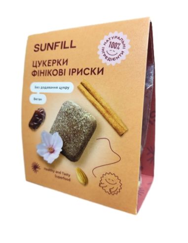 Цукерки Фінікові іриски, Sunfill, 73г