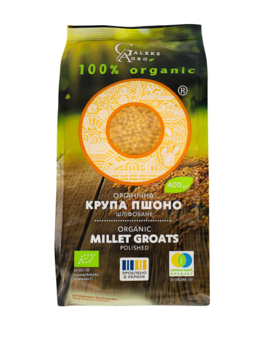 Крупа Пшоно органічна, GALEKS-AGRO, 400г