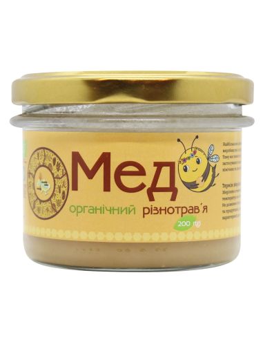 Мед різнотрав'я органічний,...