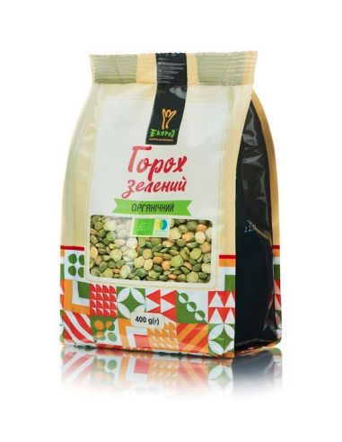Горох Зелений органічний, Екород, 400г