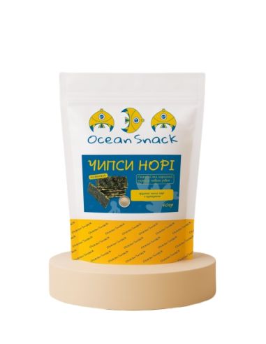 Чипси Норі з кунжутом, Ocean Snack, 40г 