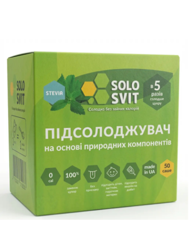 Підсолоджувач "Солосвіт Stevia", саше...