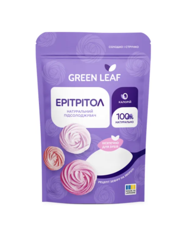 Ерітрітол, дойчпакет, Green Leaf, 300г