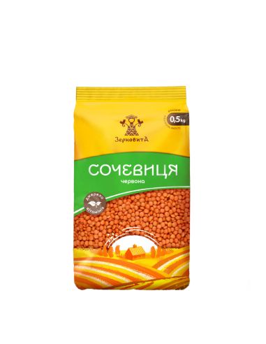 Сочевиця Червона, ЗерновитА, 0,5кг