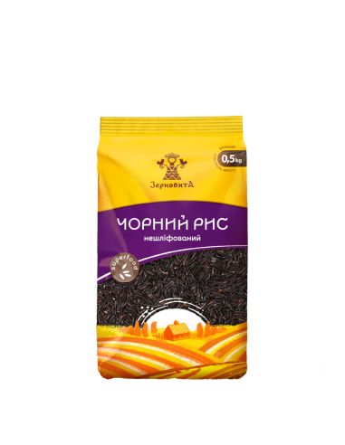 Рис Чорний нешліфований, ЗерновитА,...