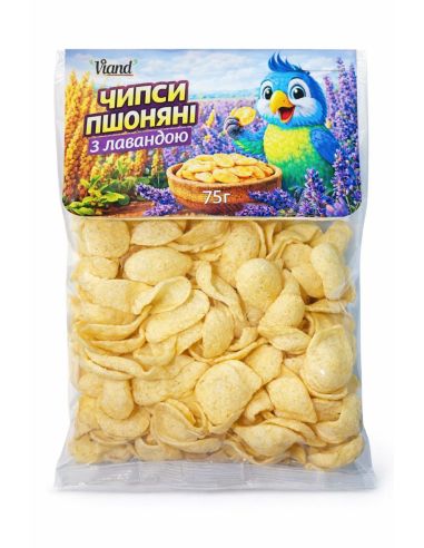 Чипси Пшоняні з Лавандою, Viand, 75г