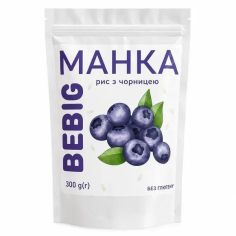 Манка рисова з чорницею,...