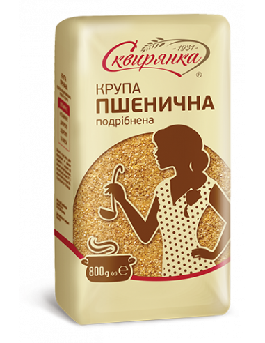 Крупа з мякої пшениці подрібленої шліфованої №3, Сквирянка, 800г