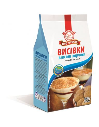 Висівки вівсяні, Сто Пудов, 300г.