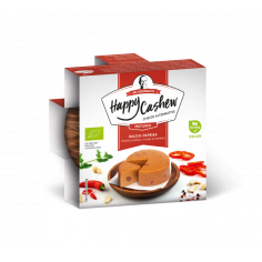 Сир із кеш’ю копчений з паприкою витриманий органічний, Happy Cashew. 100г