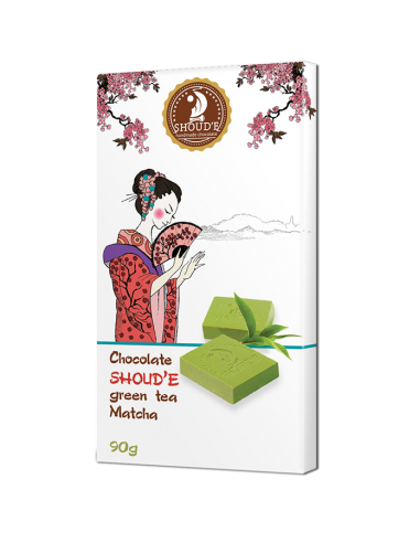 Шоколад з зеленим чаєм, Matcha, Shoude, 90г