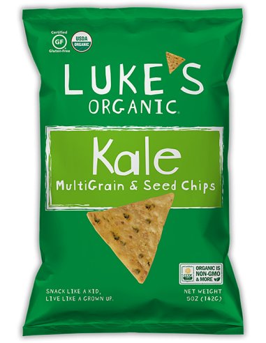 Чіпси мультизлакові з Кале органічні без глютену, Luke’s, 142г