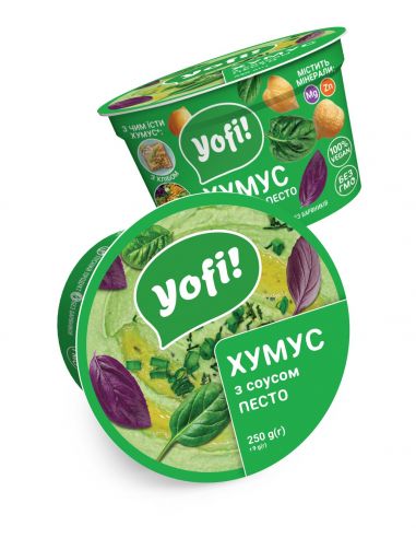 Хумус з соусом песто, закуска з...