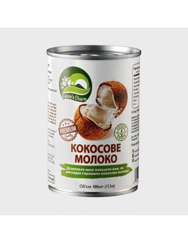 Молоко кокосове, Nature's Charm, 400мл