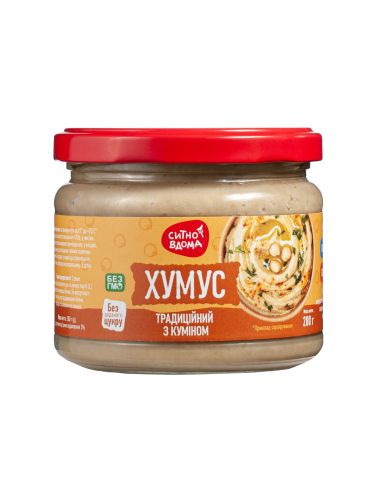 Хумус традиційний з куміном, Скло,...